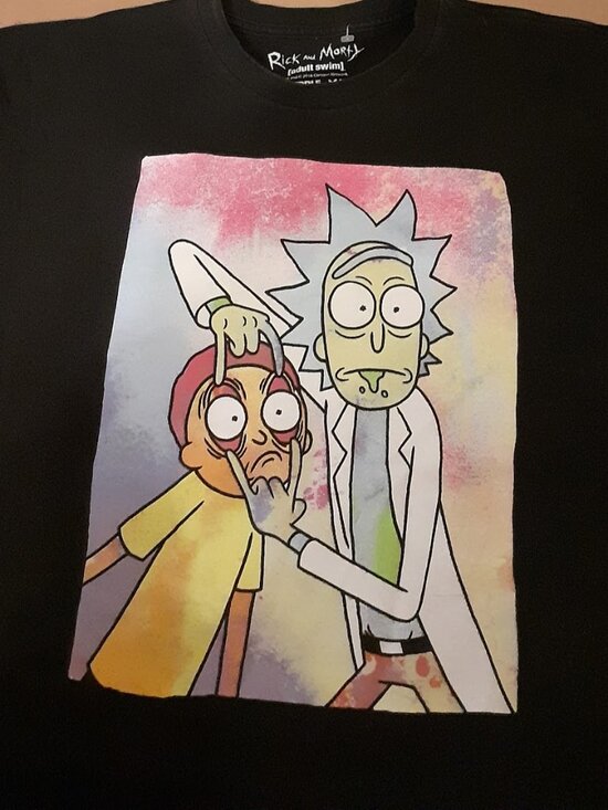 Rick and Morty Open Your Mind Large Tshirt - Picture 1 of 4
